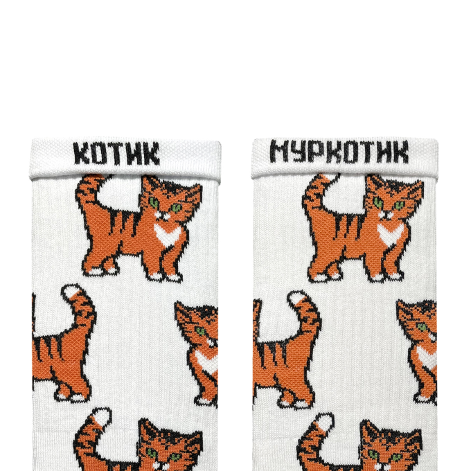 Носки Дед Носкарь Рыжий Котик