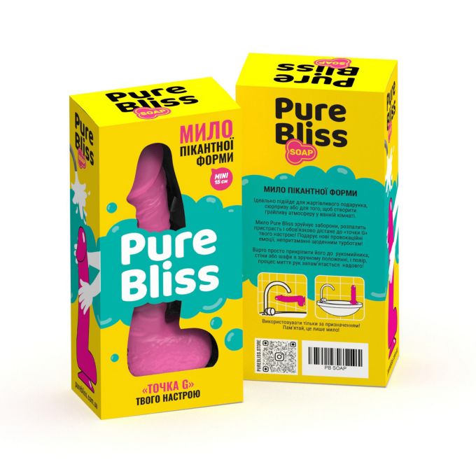 Мило пеніс Pure Bliss Mini рожевий