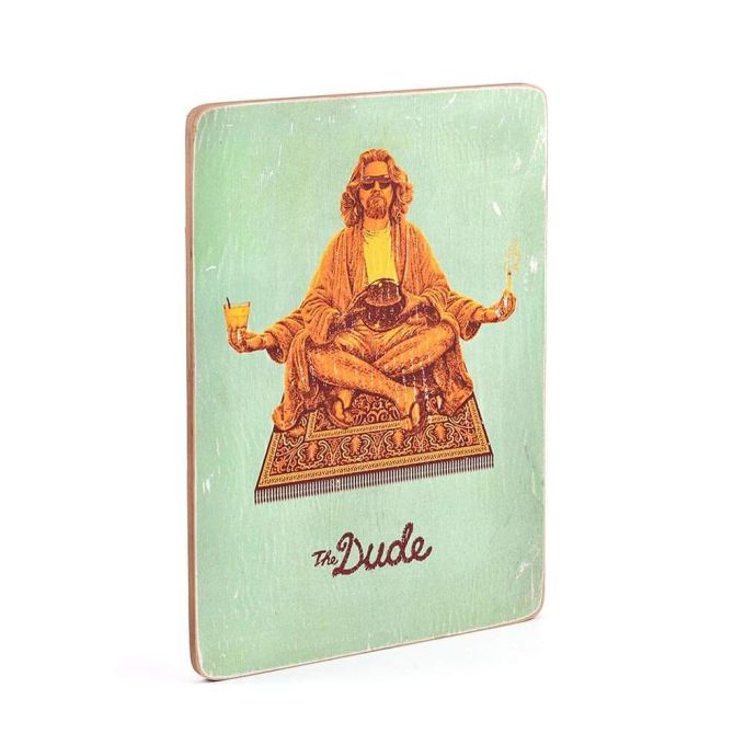 Дерев'яний постер "The Dude on carpet"