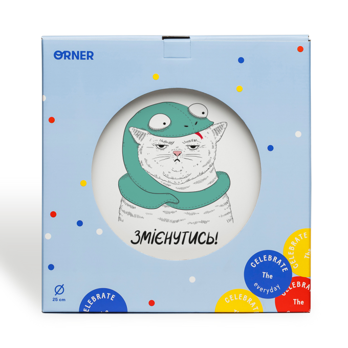 Тарелка Orner «‎Кот в шапке змеи»