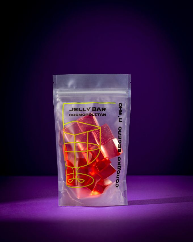 Алкогольні желейні цукерки Jelly Bar Космополітен