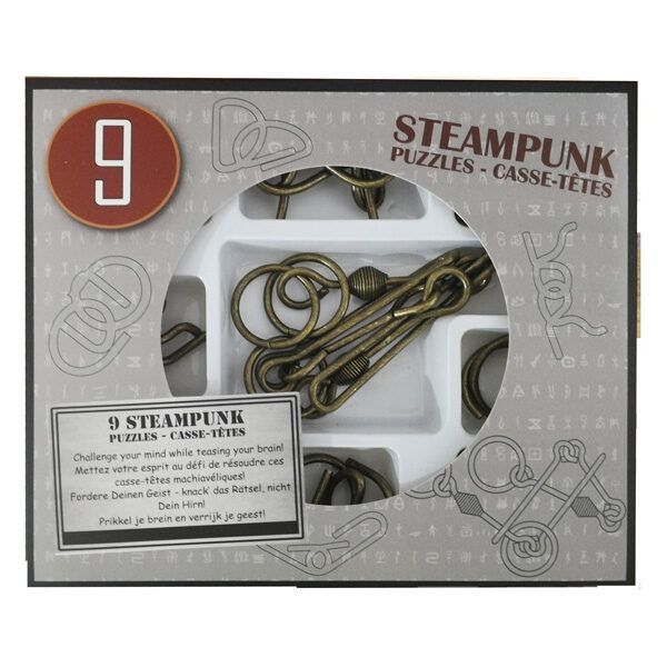 Набір головоломок 9 Steampunk Puzzles Gray set