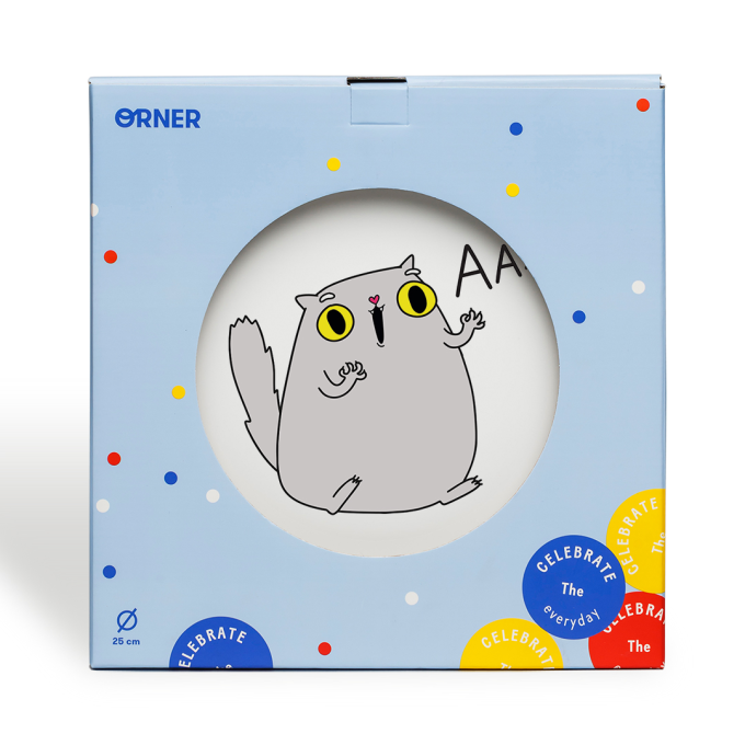 Тарелка Orner «‎Кот ААА»