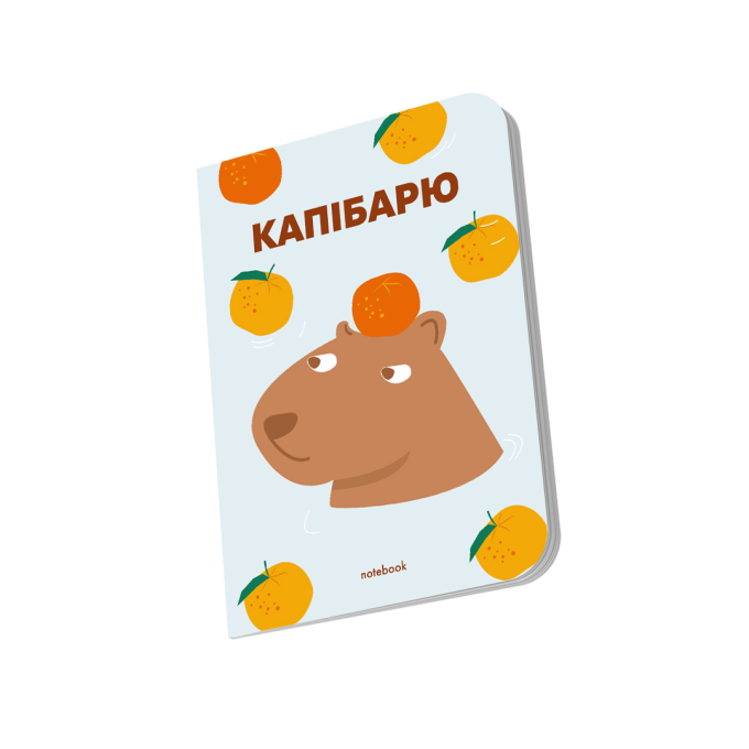 Блокнот в крапку ORNER «Капібарю» блакитний