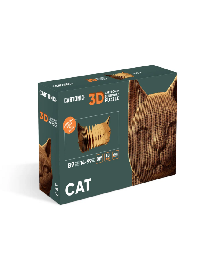 Картонний 3Д пазл "Cat"