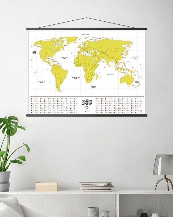 Скретч Карта Світу, що світиться Travel Map Glow World