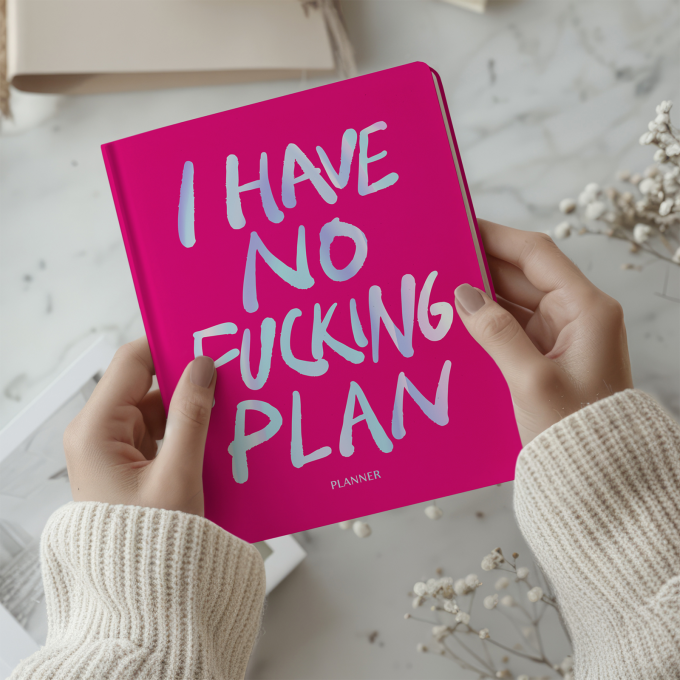 Планер "I HAVE NO PLAN" розовый