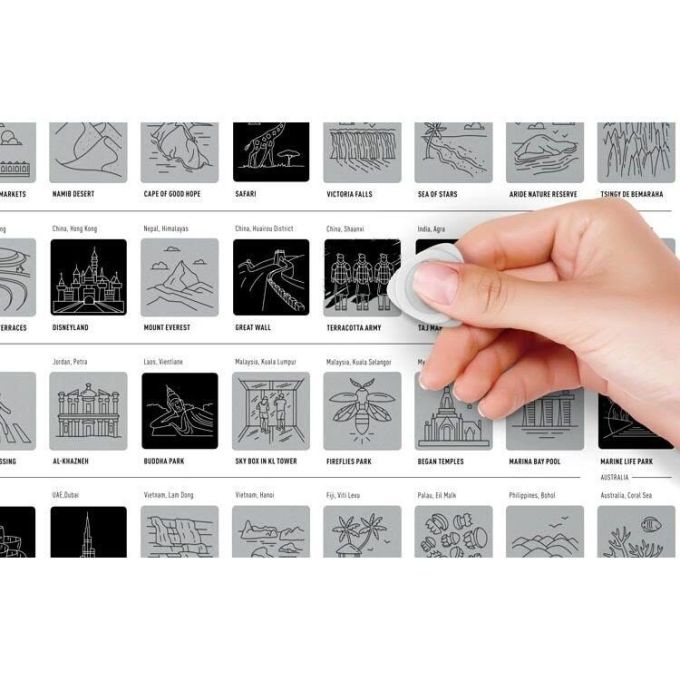 Скретч постер  100 Wonders (100 Чудес Світу)
