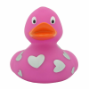 Качка FunnyDucks Розовая в белых сердечках