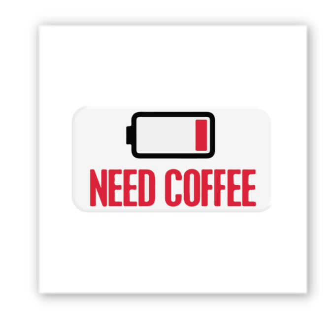 3D-стикер  "Need coffee"