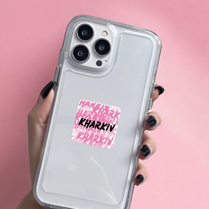 3D-стикер "KHARKIV pink mood"