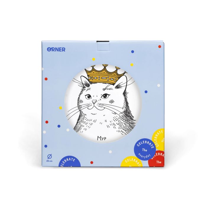 Тарелка "Кошка в короне"