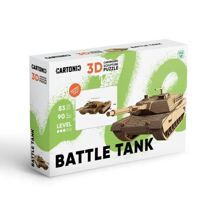 Картонний 3Д пазл "BATTLE TANK"