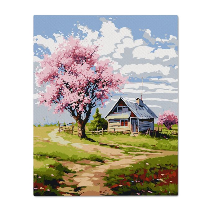 Картина за номерами ORNER «Весняний пейзаж»