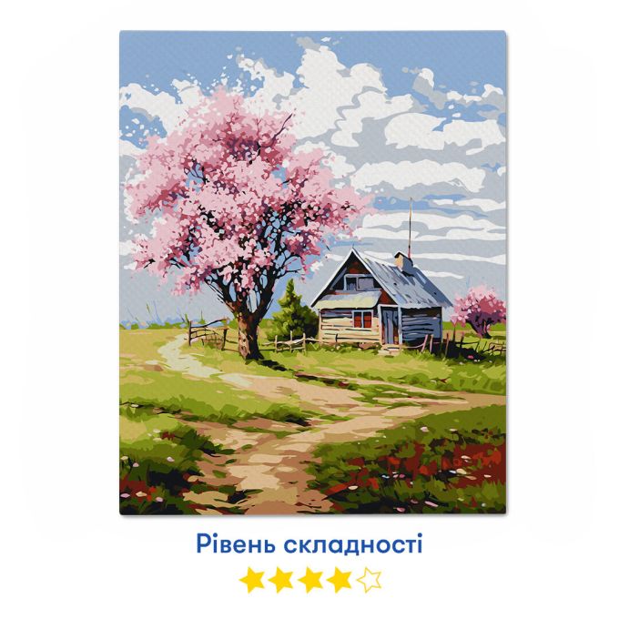 Картина за номерами ORNER «Весняний пейзаж»