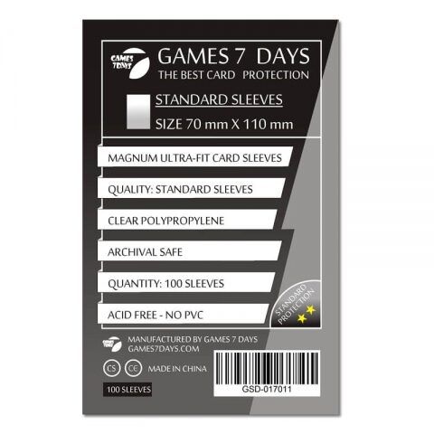 Протектори для карт Games 7 Days 70x110 мм