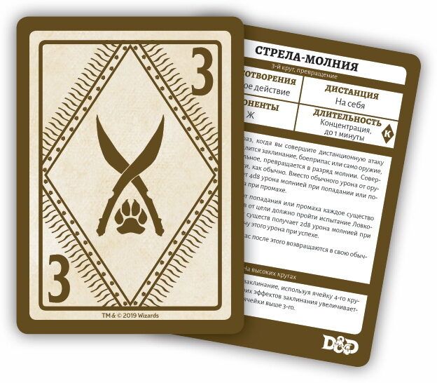Підземелля і Дракони. Карти заклинань: Слідопит (Dungeons & Dragons. Spellbook Cards: Ranger)